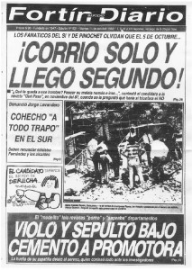 Fortín Mapocho - 11 de octubre de 1988