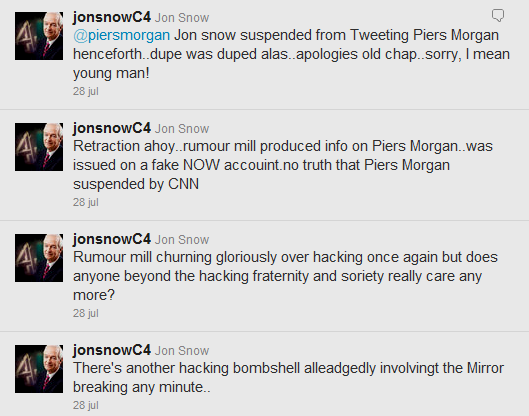 Jon Snow (jonsnowC4) en Twitter