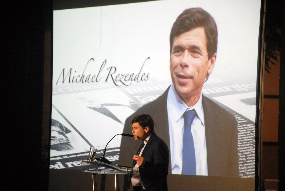 Rezendes durante la entrega del Premio Periodismo de Excelencia 2015. Foto: Cristóbal Sánchez
