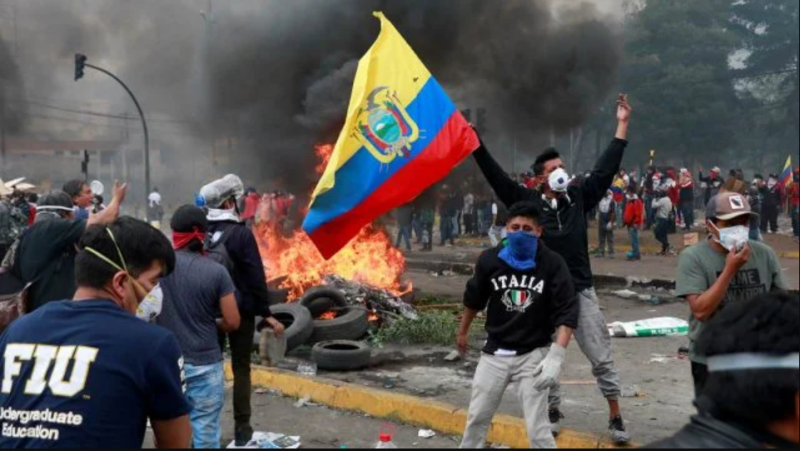 Imágenes de protestas en Ecuador durante 2019 (FOTO: Diariojuridico.com)