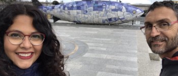 Erica Sánchez y Enzo XXXX en Belfast, Irlanda del Norte.