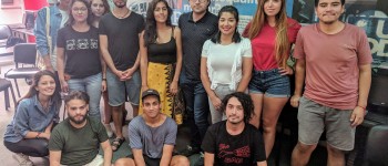 Parte del equipo 2018 de Puroperiodismo. Foto: Patricio Contreras